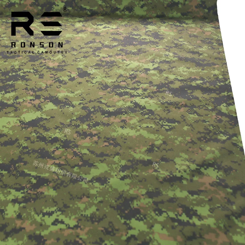 NYCO50/50 ribstop Canada CADPAT camo nylon cotton fabric camouflage printed tactical uniform fabric waterproof with IRR