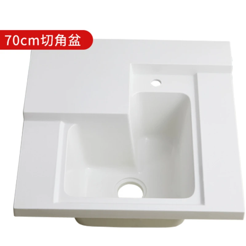 

Customized balcony laundry countertop customized one basin household pool washing machine single basin sink corner cutting