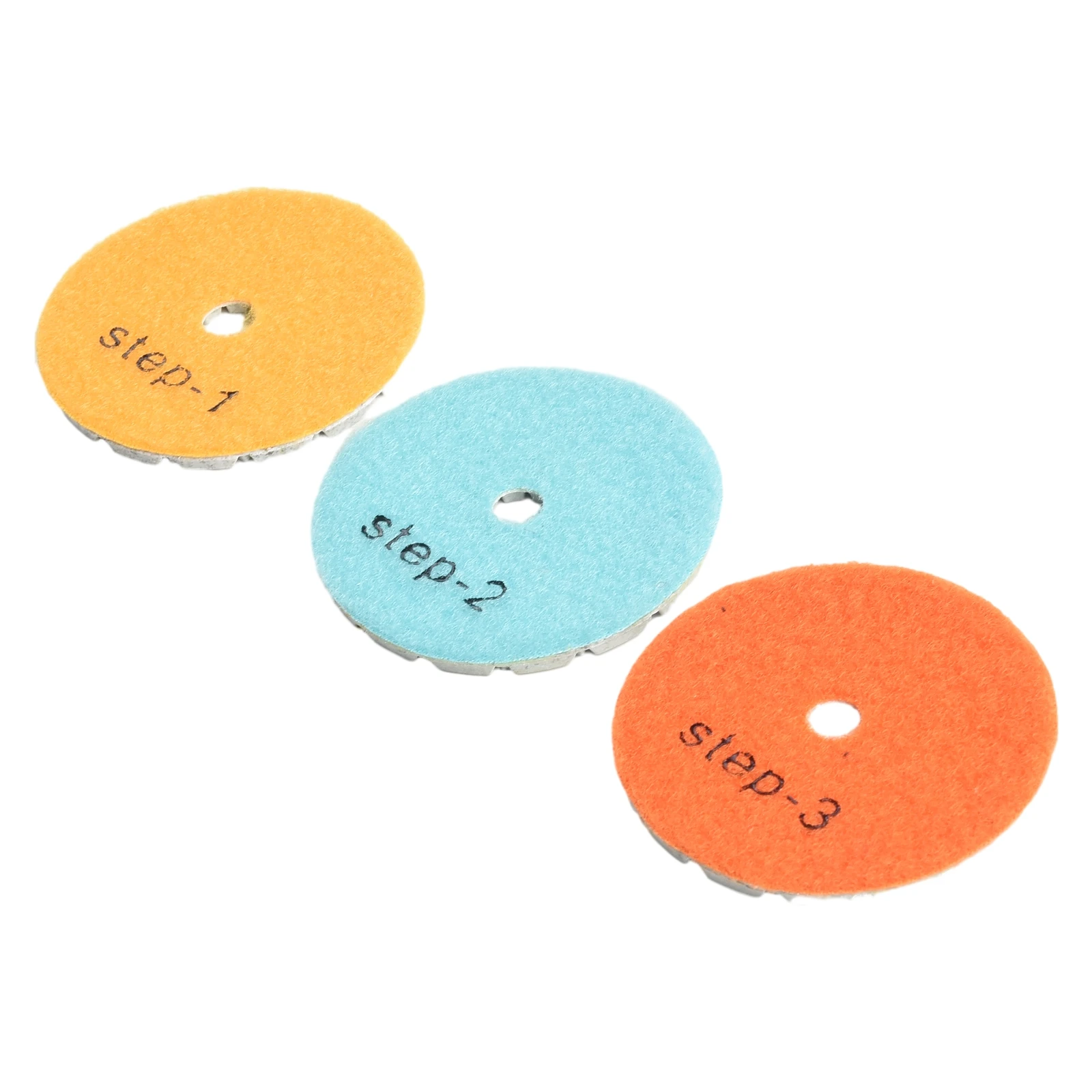 

Polishing Tool Polishing Pads 1#/2#/3# 3 Inch 3 Step 3PCS Diamond Diamond + Resin Powder Granite Polishing Pads