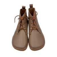 Tipsietoes New Barefoot Autumn Genuine Cow Leather Boots With Wool Linning Inside For Women Wider Toes Box Light Weight - Image 6