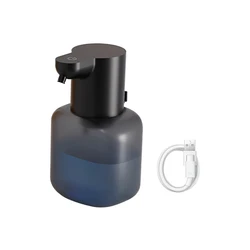 Automatic Infrared Sensor Liquid Soap Dispenser, USB Rechargeable, Wall Mounted, IPX5 Water Resistant, 550ml Capacity (Black)