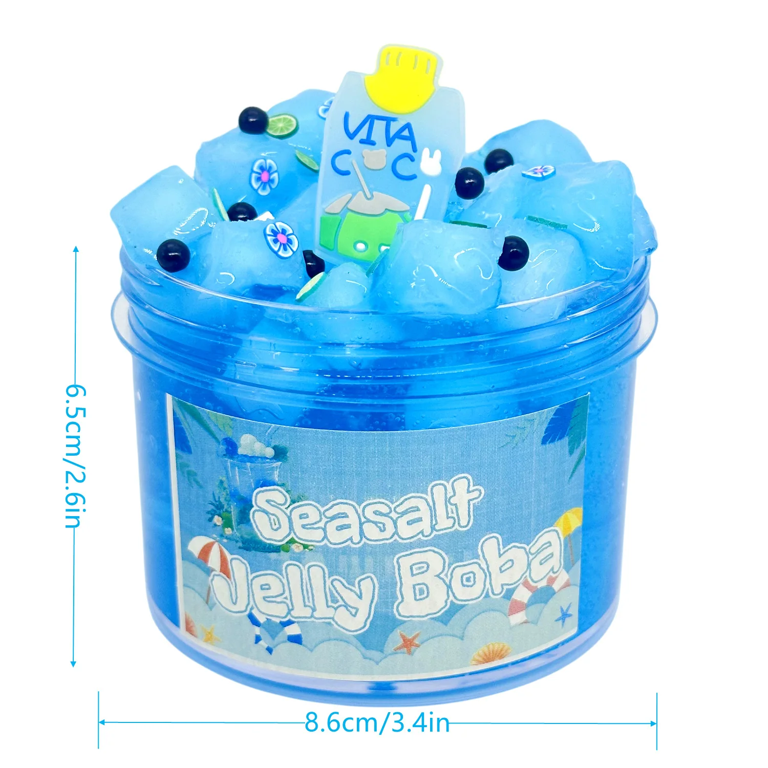 Slime Set Play Dough Cloud Hot Decompression BOBA Jelly Cube Slime Kit Children's Educational Decompression Antistress Toy slime kit fluffy slime