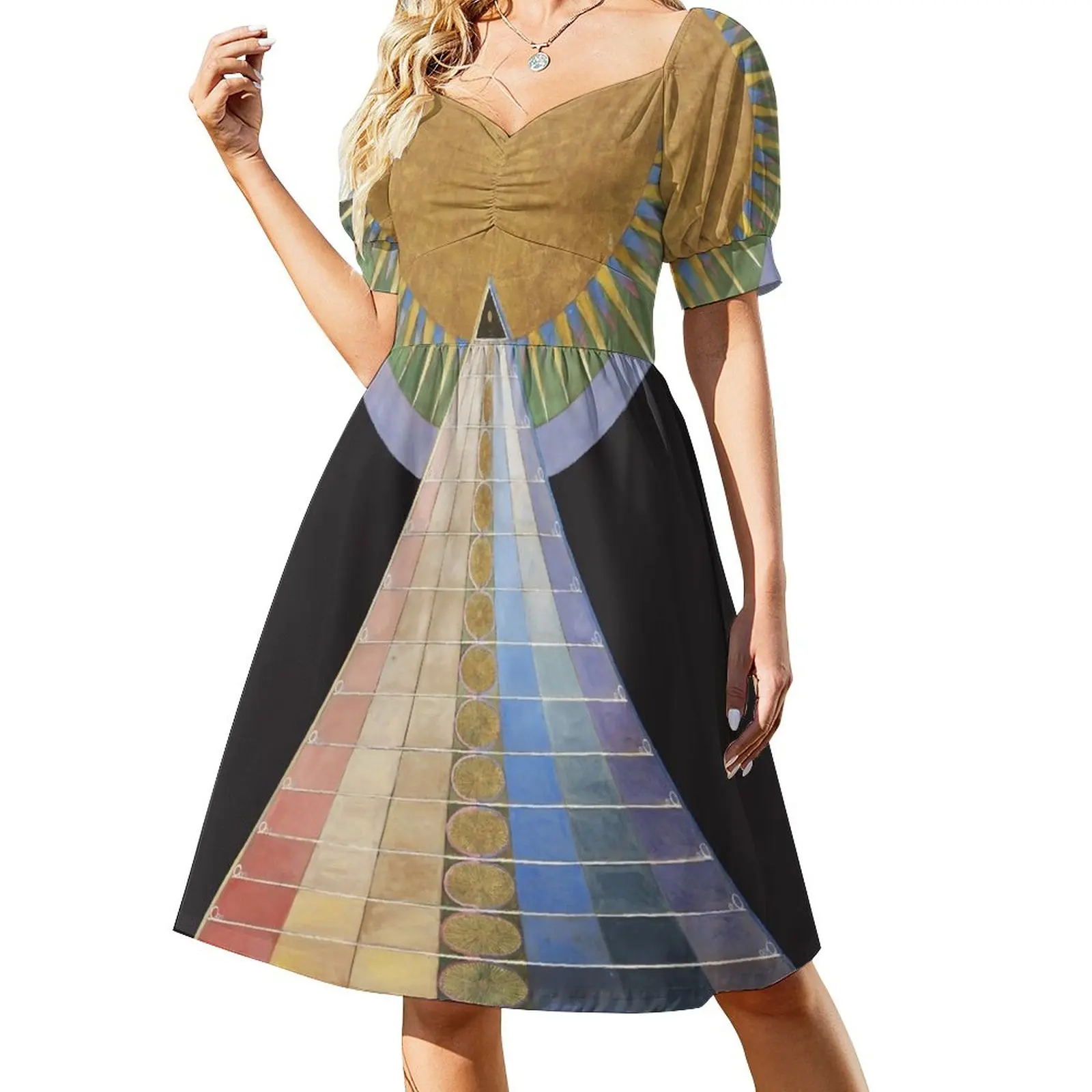 

Hilma Klint Art Print Altarpiece, No. 1 Group X 1915 Hilma af Klint Poster Sleeveless Dress sexy dress