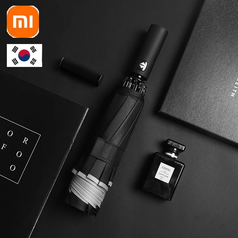 

Xiaomi 10 Ribs Umbrella Fully Automatic Reflective Umbrella Reverse Folding Multifunctional Sunshade Rain Umbrella Business