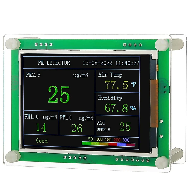 

1 Piece Air-Quality Monitor Pm2.5 Pm10 Pm1.0 Detector Indoor Gas Quality Monitors For Cars, Home, Etc. (Pm1.0, Pm2.5, Pm10)