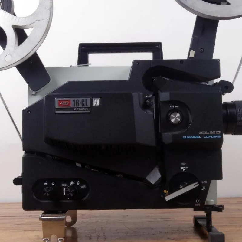 ELMO 16-CL XENON エルモ　16mm 映写機　リール付き Yahoo!オークション - ELMO エルモ 16-CL 16mm 映写機 [レンズ