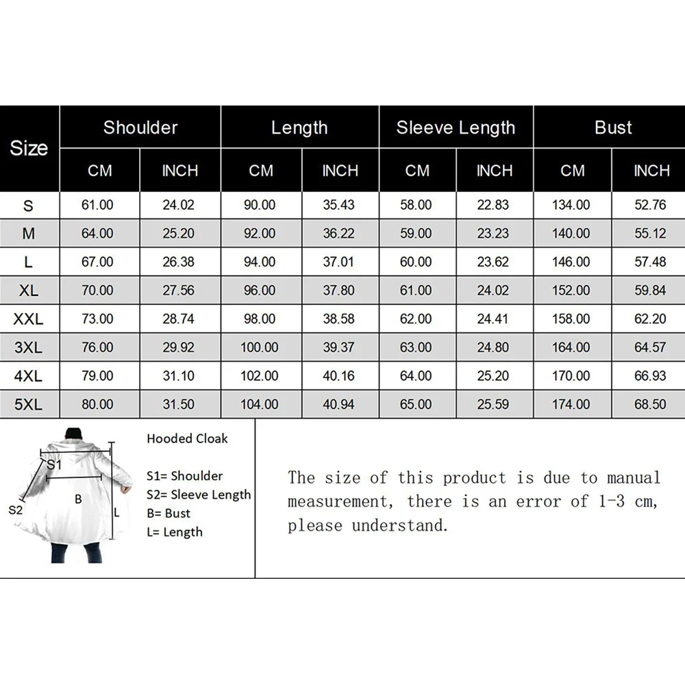 MSIEESO Winter Mens Halloween Hooded Cloak Tribal Totem Graphic Print Fleece Wind Breaker Unisex Casual Thick Warm Hood Cloak
