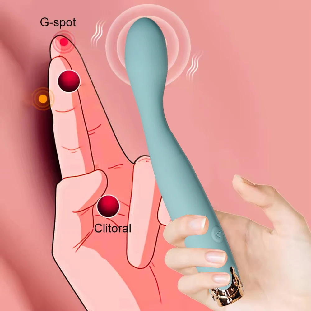 Beginner G-Spot Vibrator for Women 8 Seconds to Orgasm Finger Shaped Vibes Nipple Clitoris Stimulator Sex Toys for Adult Female