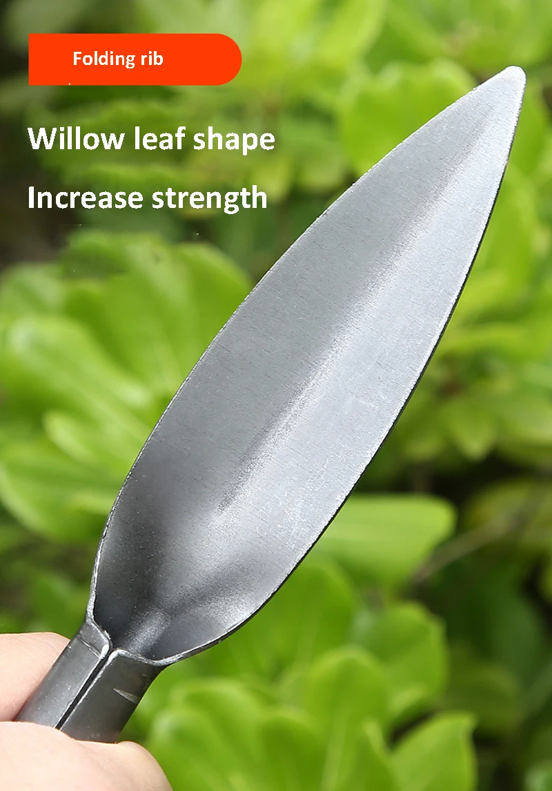 Carbon Steel Willow Leaf Shovel Succulent Plants Planting Loose Soil Tool Outdoor Digging Shovel Household Gardening Tools