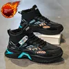 Men's Fleece Lined High Top Winter Warm Trendy Shoes Thick Bottom Sports Shoes Versatile Thick Cotton Shoes for Men