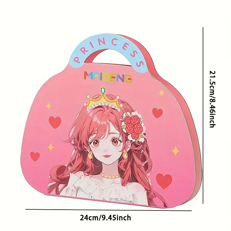 DIY Princess Makeup Set Kawaii Coloring Arts and Crafts Kids Girls Children Toy Book Lover Gifts Art Supplies Office 6