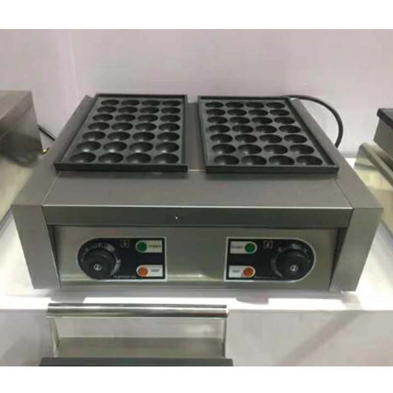 HT-56 Electric Takoyaki Maker Commercial Takoyaki Machine Non Stick Double Baking Pan 56 Octopus Household Small Fish Ball Grill 6