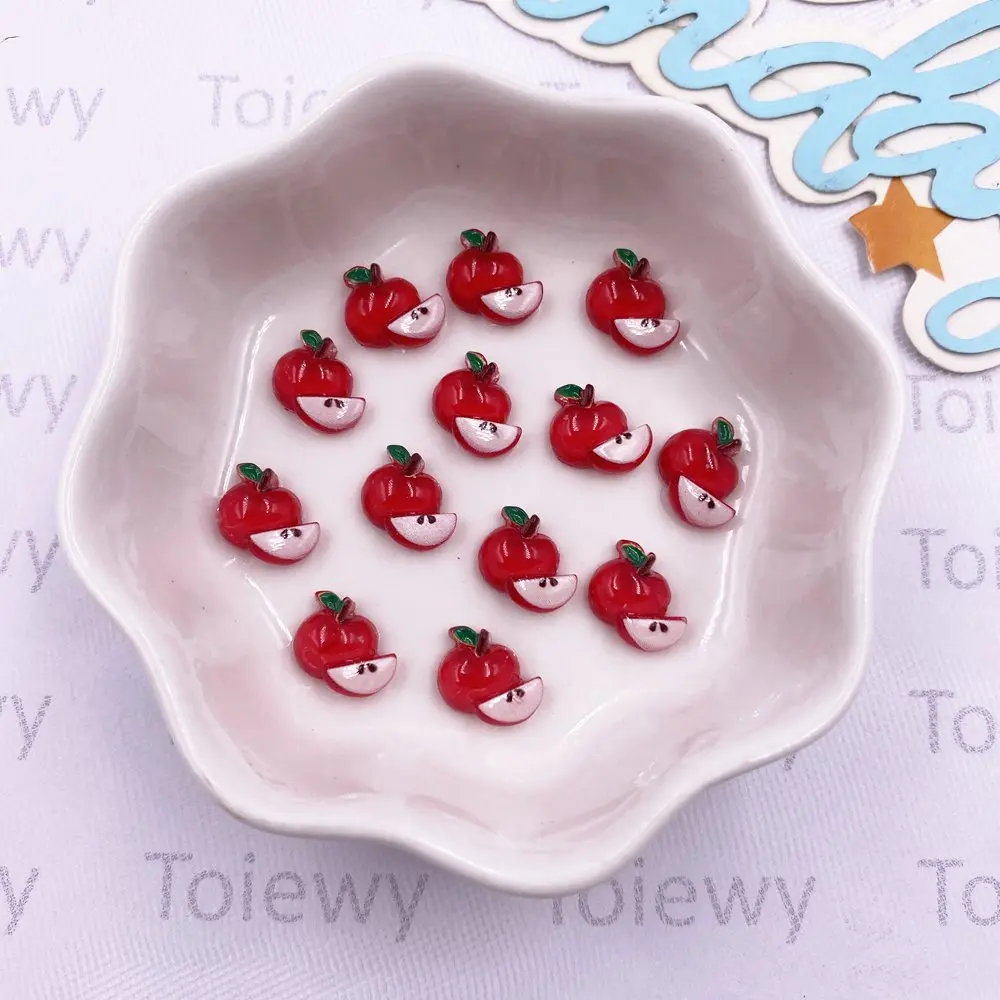 50개 레진 다채로운 리치 수박 체리 레몬 딸기 과일 네일아트 플랫백 라인스톤 스크랩북 DIY 쥬얼리 공예