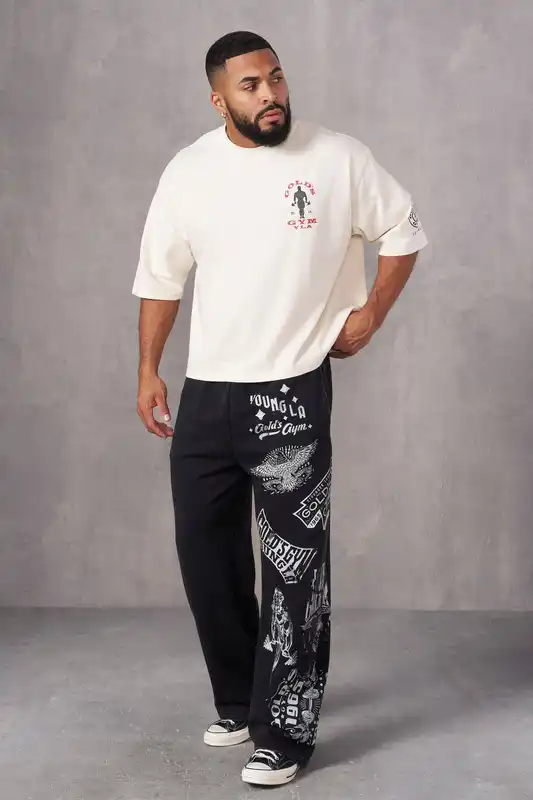 Summer new men's cotton T-shirt jogger sports fitness
