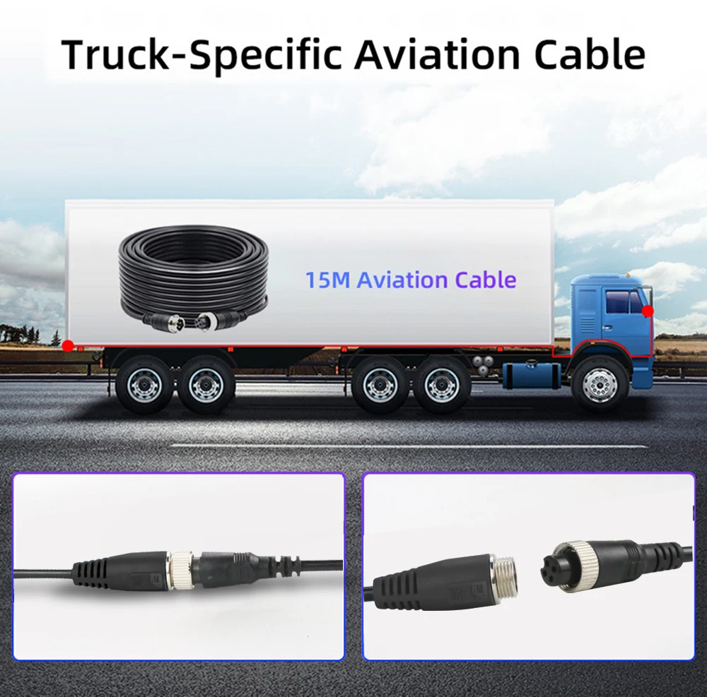 10.36 بوصة 5 قناة شاحنة نظام مراقبة الكاميرا BSD إنذار MP5 شاشة تعمل باللمس DVR مسجل فيديو السيارة AHD 1080P كاميرات عكسية