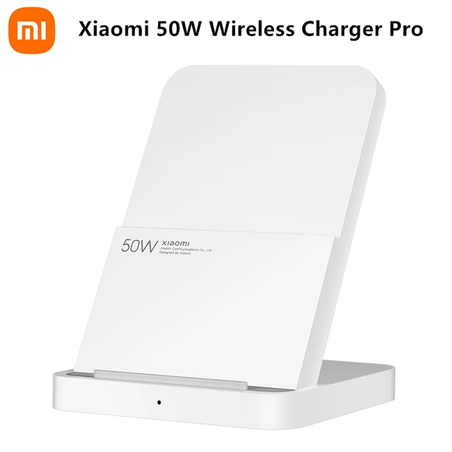 Xiaomi Mi 50W Wireless Charger Pro Vertical Air Cooling Fast Charging For Xiaomi 15/14/13/12/11 Series For iPhone Series