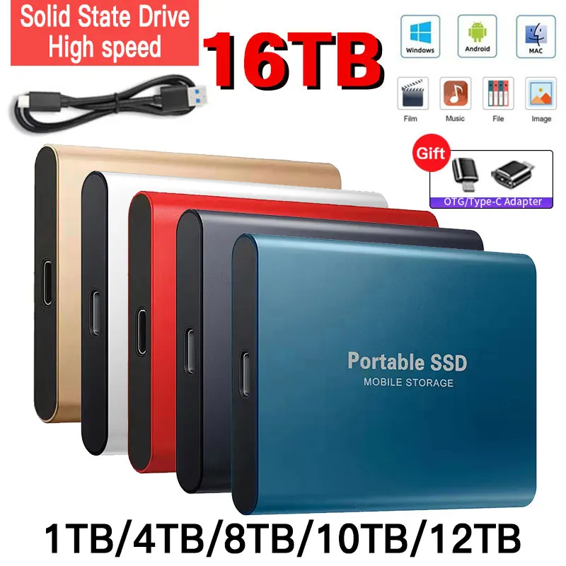 OriginalPortable1TBSSDExternalHardDriveSolidStateDriveUSB31