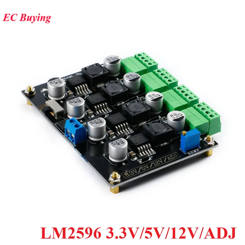Lm2596 Modulo Di Alimentazione A Commutazione Multicanale Dc-Dc 3.3V/5V/12V/Adj Uscita A Tensione Regolabile Dc Step Down Buck Board
