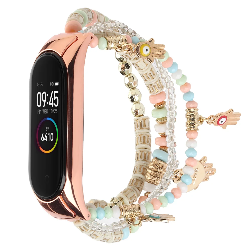 

Женский ремешок для ювелирных изделий для Xiaomi Mi band Series 6 5, изысканный сменный Браслет, Браслет для Xiaomi Mi band 4 3, ремешок