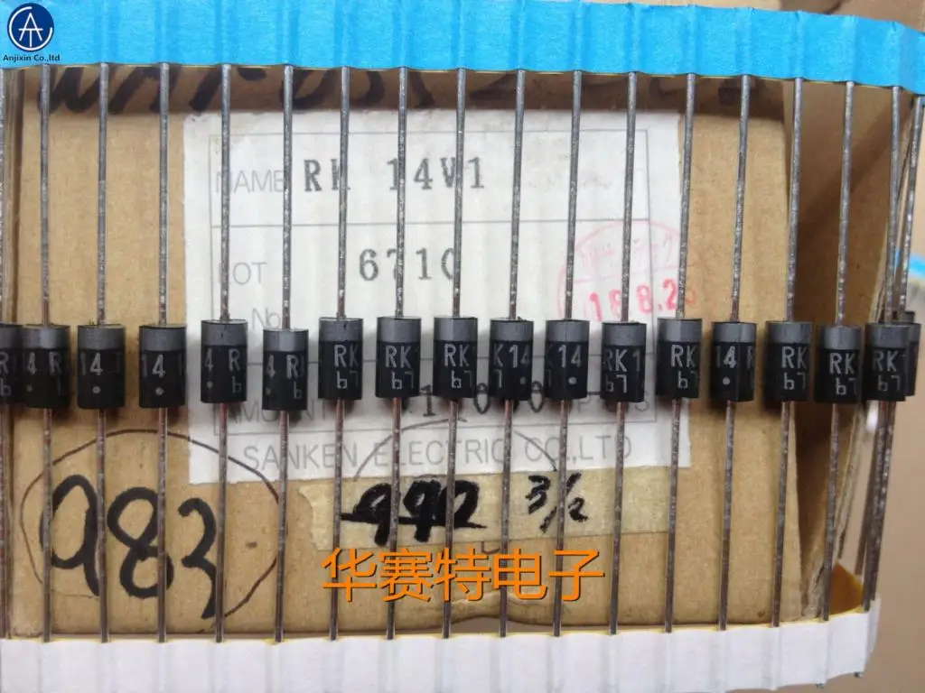 

30 шт., 100% оригинальный новый диод Шоттки RK14V1 RK14 1,7a 40 В DO-15