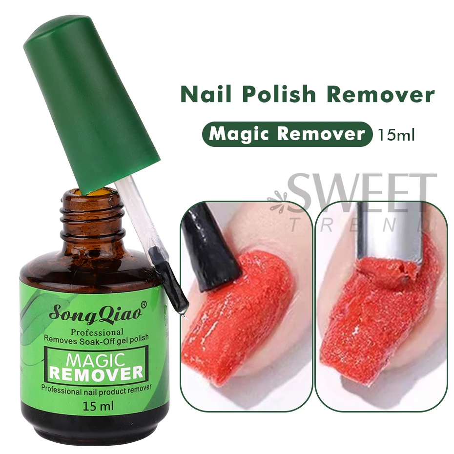 15ml Professional Nail Gel Remover Set with Pusher and Cleanser Tools