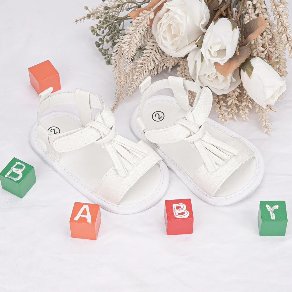 Summer Baby Toddler Shoes 0-18 Months Baby Soft Bottom Non-slip Head Wrapped Anti-collision Hundred Sandals Classic Bear Shoes 4