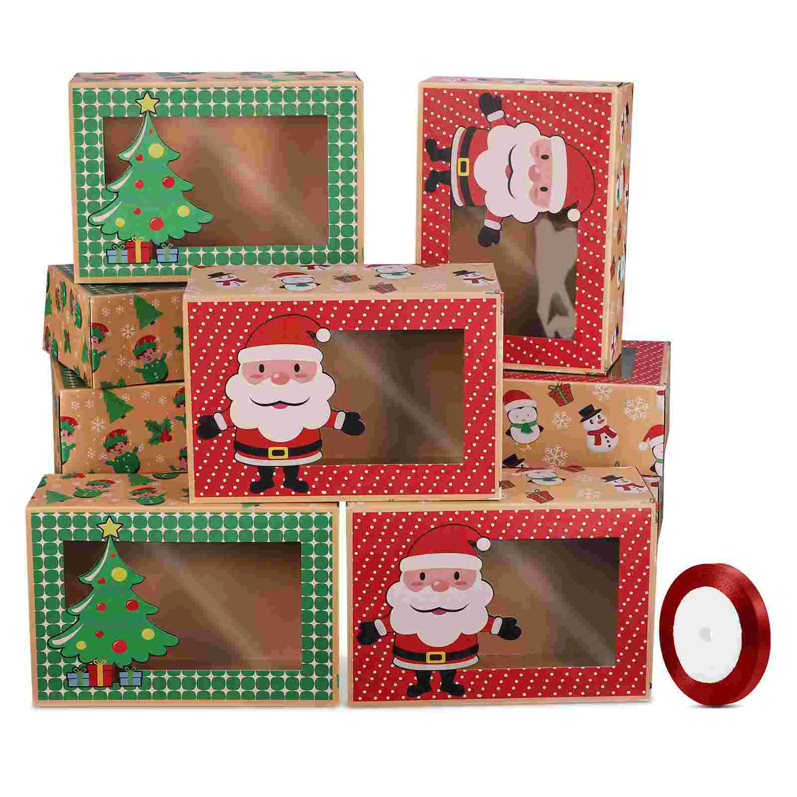 

Christmas Boxespaperbox Chocolate Sweet Cookie Eve Santa Candy Holiday Claus Party Favor Treat