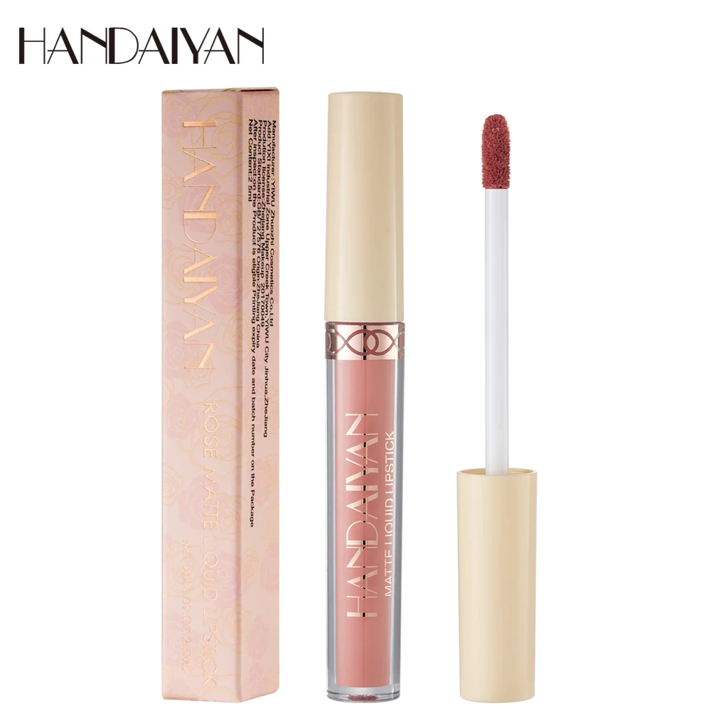 HANDAIYAN Matte Velvet 12-Color Lip Gloss Liquid Lipstick - Long-lasting, Waterproof Lip Tint 5