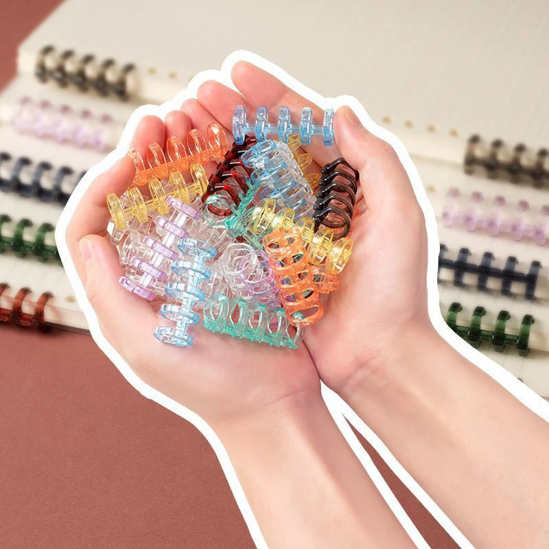 NEW* 20개 바인더 버클 루즈리프 북 액세서리 바인딩 링 버클 5홀 편안하지 않은 느낌이 아닌 수제 DIY 펀치 루즈리프