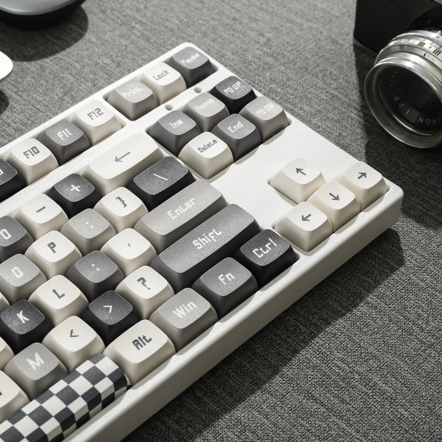 Keycaps Tema Incolor Grupo Xda Profile Keycap Pbt Dye Subbed 1.75u 2u Shift Espessura 15 Milímetros 125 Teclas por Conjunto - Imagem 2
