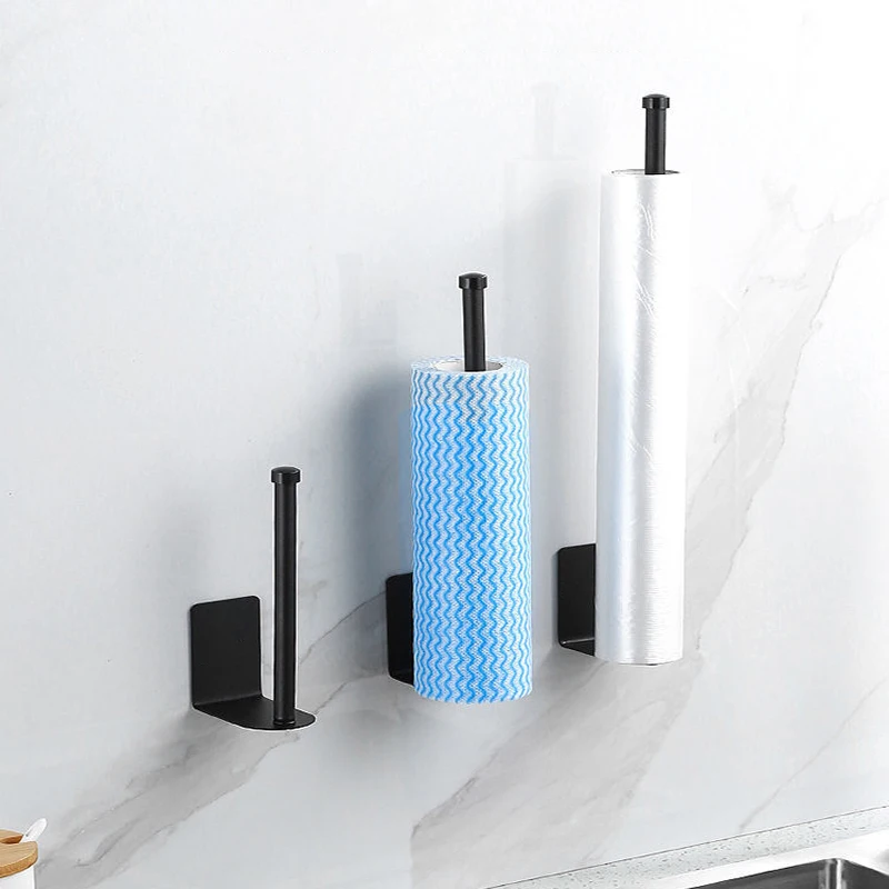 Paper towel holder toilet paper holder toilet paper rack toilet roll holder paper towel rack tissue holder kitchen roll paper accessory stainless steel bathroom tissue toilet wall mount paper holder towel accessories holders