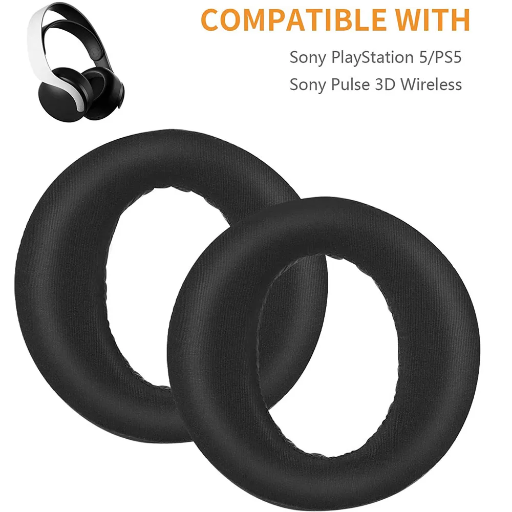 Poyatu PS5 Cooling Gel Earpads for Sony Playstation 5 Pulse 3D PS5 PS 5 Wireless Headset Replacement  Ear Pads Cushions Cover