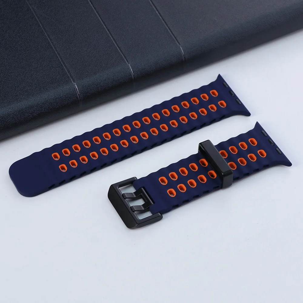 ตัวเลือกสินค้า สายซิลิโคนระบายอากาศ iWatch Ultra 45-49mm ใส่ได้ทุกรุ่น