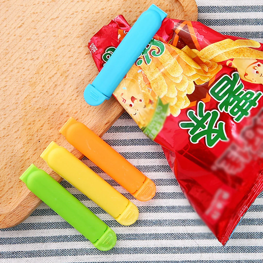 Hot! 5/10/12/20PCS Portable Kitchen Storage Food Snack Seal Sealing Bag Clips Sealer Clamp Plastic Tool Kitchen Accessories 6