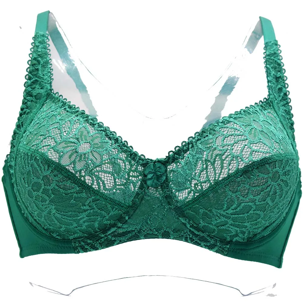Plus Size Lingerie Bras For Women Floral Lace Sexy Embroidery Underwire Comfortable Brassiere 5