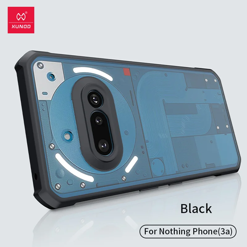 XUNDD Airbags Shockproof Transparent PC+TPU Protective Case with Camera Guard