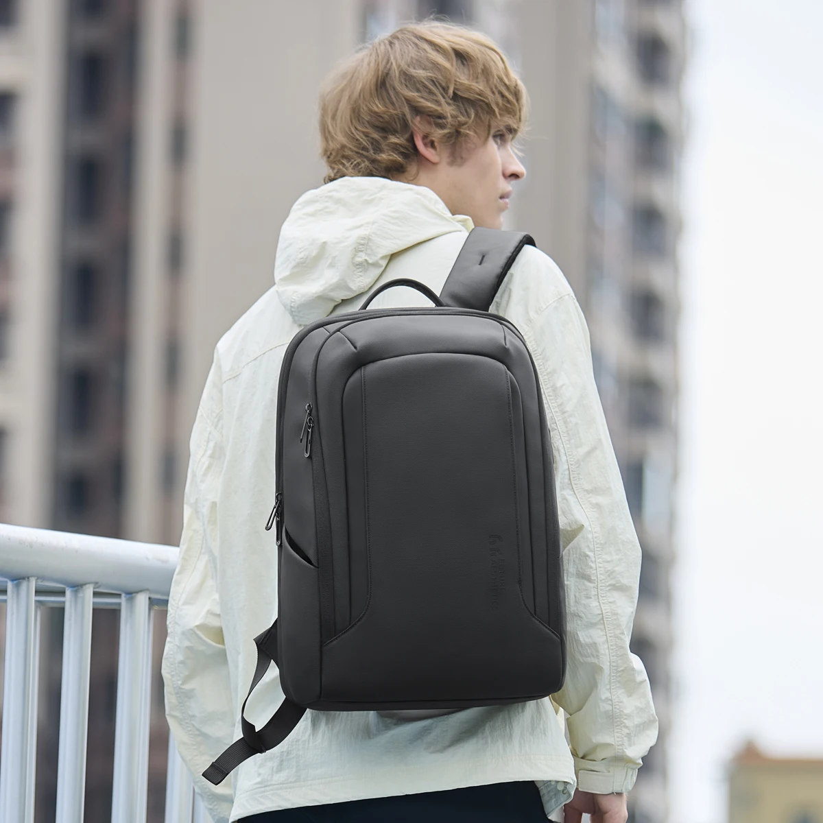 Heroic Knight Waterproof Business Backpack Men Big Capacity 15.6" Laptop Backpack Classic Simple Outdoor Sports Motor&Biker Pack 3