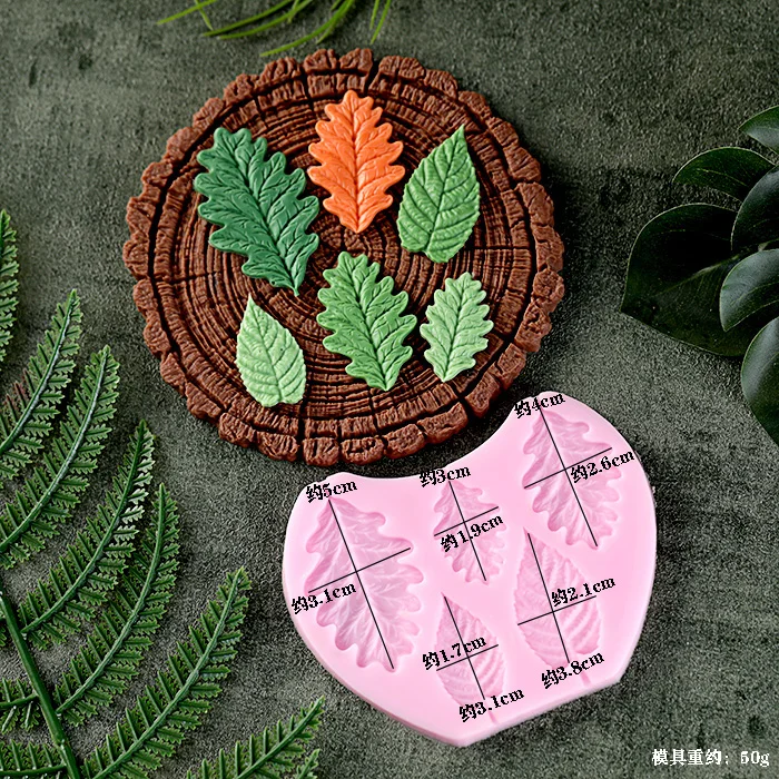 Leaf Stump Silicone Mold – Fondant, Cookie, Cake, Chocolate Mould, DIY Cake Decorating ... - SKU NSBM1157 - UGI Packaging