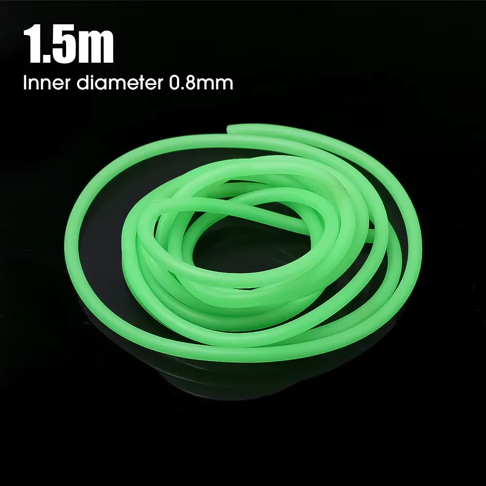 Fishing Hose Silicone Anti Rig Tube Tubing Rig Sleeves 0.8/1/1.5/2mm Luminous Deep Sea Fishing Pesca Iscas FIsh Tackle Tools