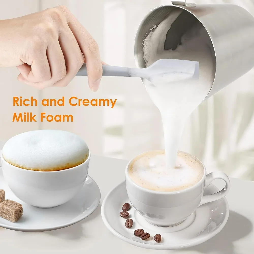 Miroco Milk Frother, Electric Milk Foam Maker 17oz for Coffee, Latte,  Cappuccino, Auto Hot and Cold