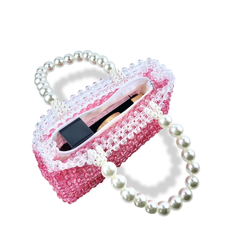 حقيبة يد جديدة، مطرزة يدويًا بتدرج أفقي، مصممة خصي...