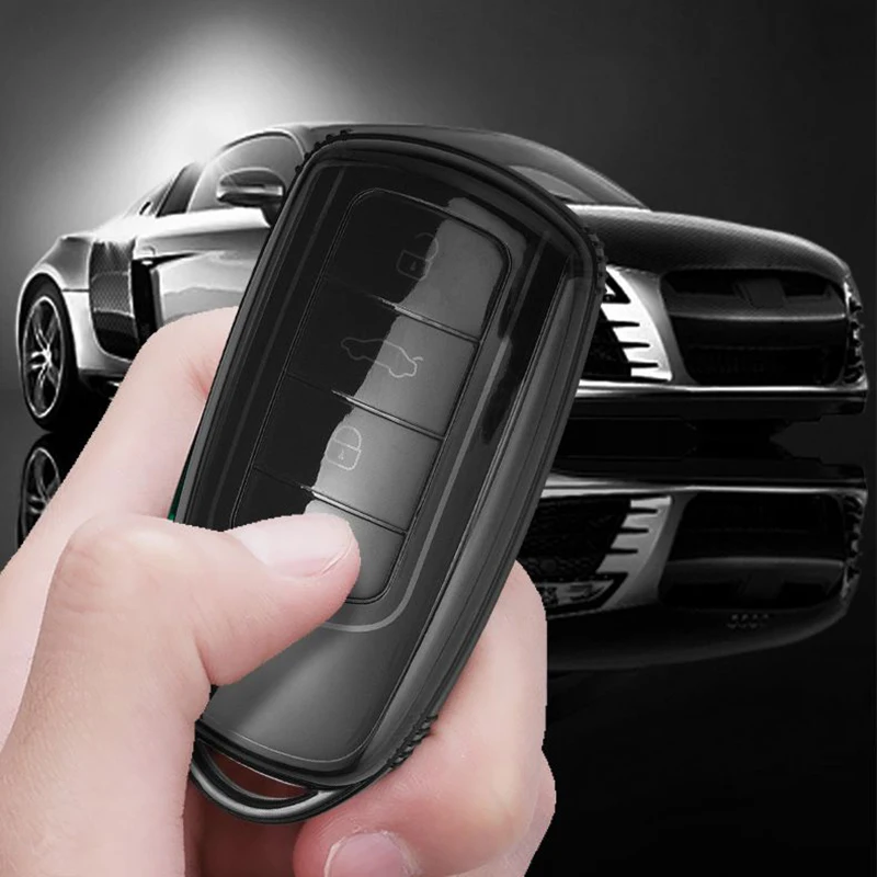 Transparent TPU Key Protector Cover with Keyring for JAECOO & Chery Vehicles