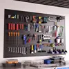 Peg Board Wall Design Organizer Storage Kit Peg Board  Mount Perforated Board Metal Accessories Tools Packaging Wall Decoration 1