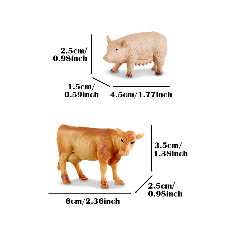 (新品) DLL-20PD-JCB5 ２点まとめ売りSET 28 個シミュレーションファーム家禽動物モデル馬牛犬アヒル羊猫