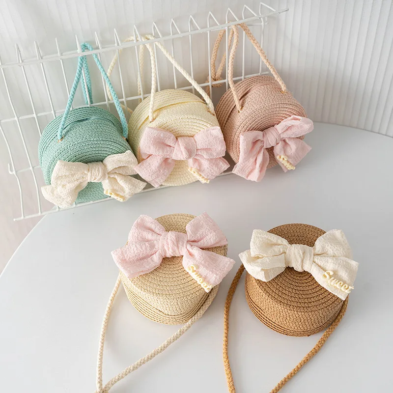 Children's Crossbody Shoulder Bag Lace-up Bow Coin Backpack For Baby Fashion Casual Shopping Mini Bag For Girls 1