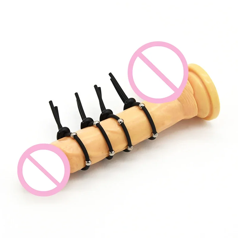 Electric Shock Silicone Cock Ring Penis Extender Masturbator for Men electro sex toys electric sex toys
