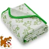 One Set of 1 Packs, Soft Flannel Pet Blankets for Dogs and Cats - Soft Polyester Fiber, Machine Washable with Paw Print Pattern