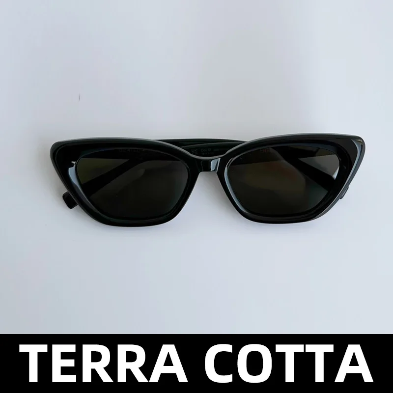 

Terra Cotta New Fashion Women's Sunglasses For Man Glasses Vintage Luxury Brand Goods Designer Summer Uv400 Trendy Monst Korean