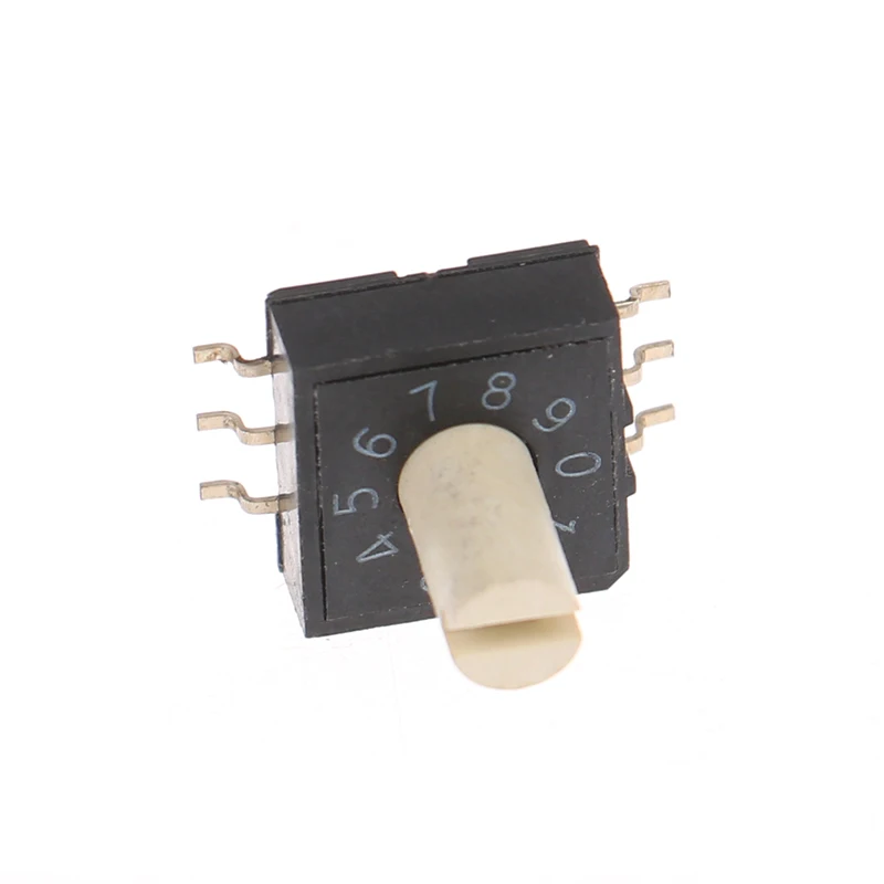 1PCS RM3HAF-10R Rotary Encoder Switch Dial Switch 10 0-9 Coding Switch Patch 3:3 With Handle Rotary Coding Switch
