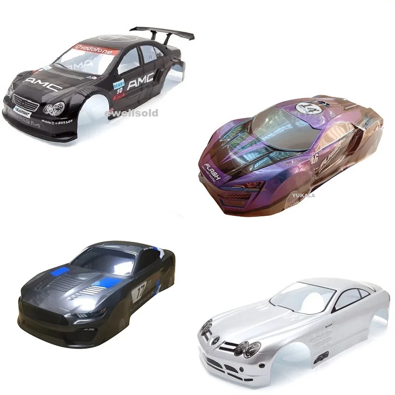 1:10 Scale RC On-Road Drift Cars Painted PVC Body Shell fit for 94123 94122 94103 tail wing/spoiler/ Led lights/Accessories 1